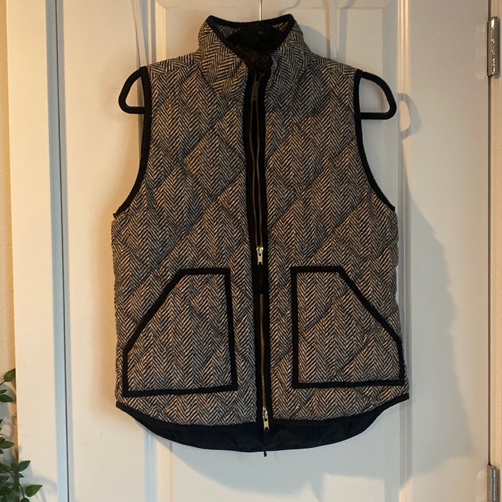 JCrew Herringbone Vest